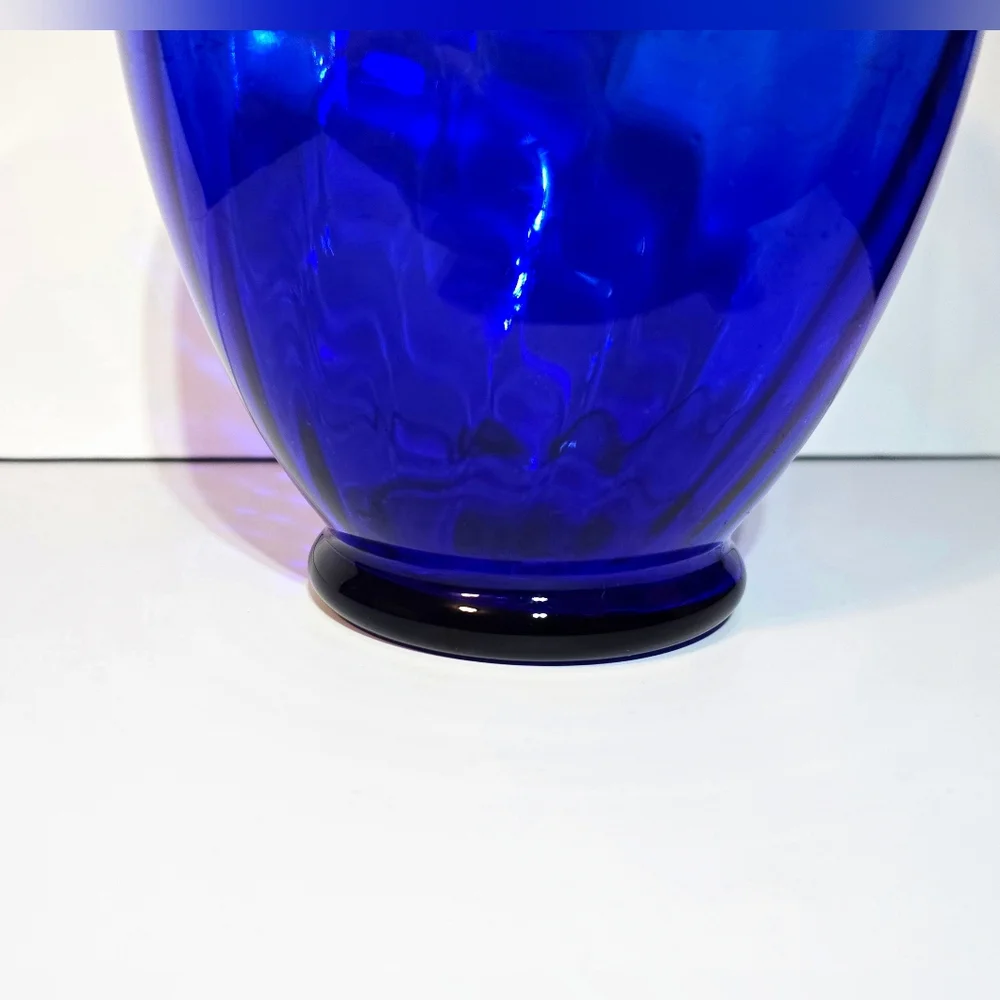 Indiana Glass 'Illusions' Cobalt Blue Vase 11